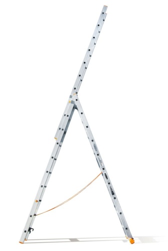 Трехсекционная алюминиевая лестница КЛАССИК 3Х10 ступеней Эйфель от магазина ЛесКонПром.ру