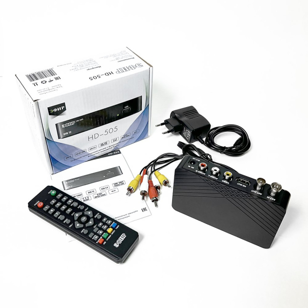 Цифровая приставка ТВ Эфир DVB-T2 HD-505 от магазина ЛесКонПром.ру