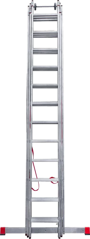 Лестница алюминиевая трехсекционная индустриальнаяНовая Высота 3x12 арт. 5230312 от магазина ЛесКонПром.ру