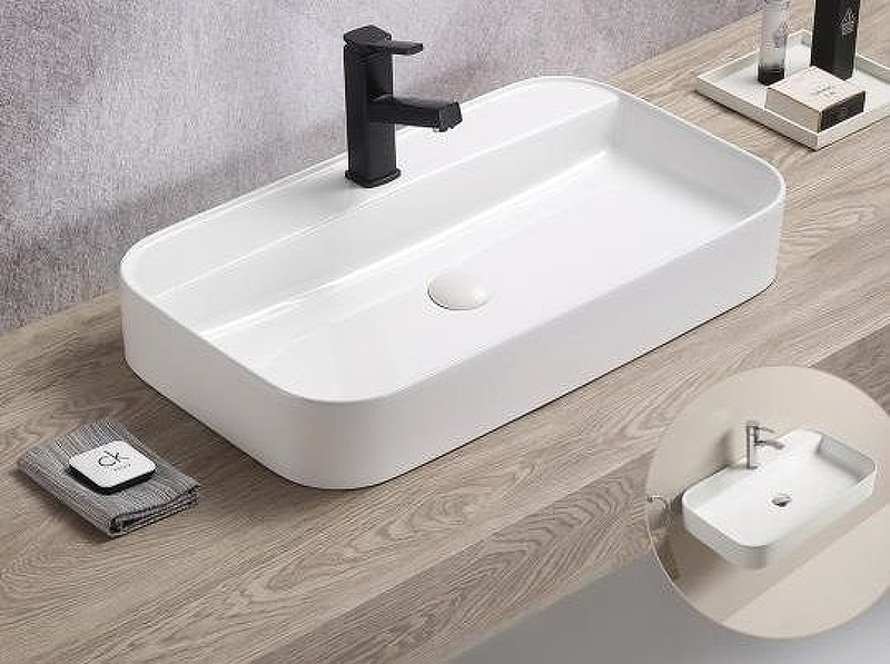 Раковина CeramaLux 70 78575 Белая глянцевая от магазина ЛесКонПром.ру