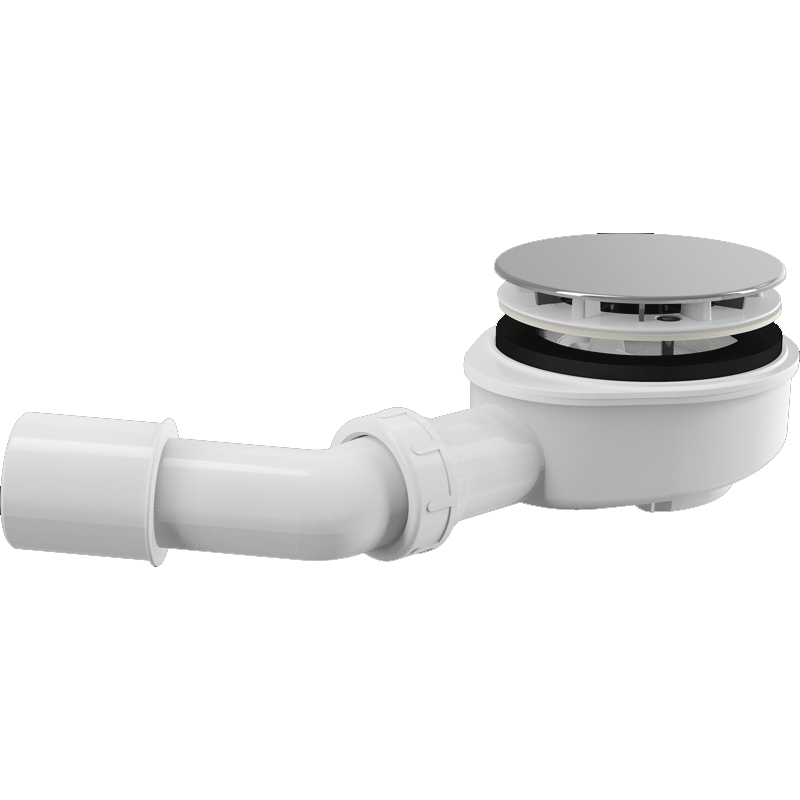 Сифон для душевого поддона Alcaplast A492CR Хром от магазина ЛесКонПром.ру