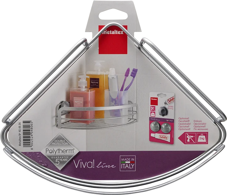 Полка Metaltex Viva 40.48.06 угловая от магазина ЛесКонПром.ру