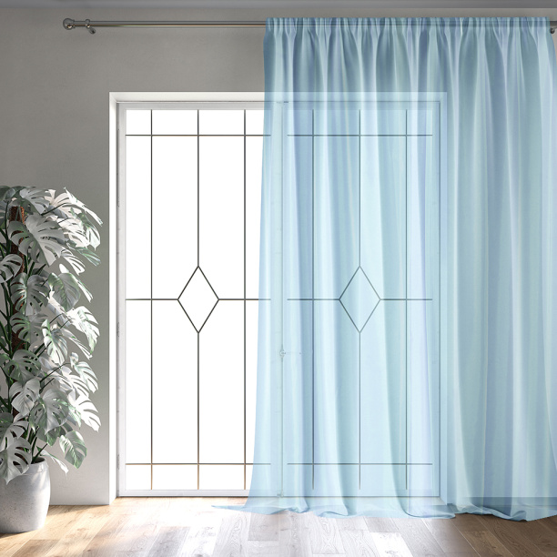 Штора-тюль 300х280 см светло-серая от магазина ЛесКонПром.ру