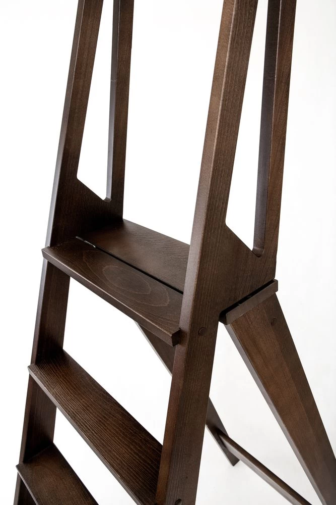 Стремянка деревянная Hoz-Block Стиль 3 ступени Венге (арт. СДС-3B) от магазина ЛесКонПром.ру