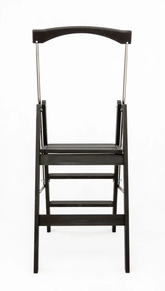 Стремянка деревянная Hoz-Block Серж 3 ступени Черная (арт. СДР-3Ч) от магазина ЛесКонПром.ру