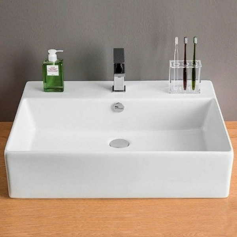 Раковина Artceram Quadro 50 QUL002 01 00 Белая глянцевая от магазина ЛесКонПром.ру