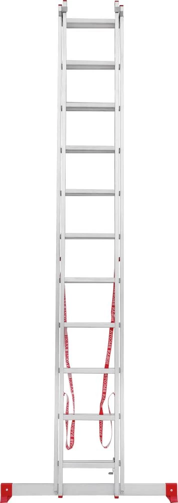 Лестница алюминиевая двухсекционная полупрофессиональная Новая Высота 2x11 арт. 2220211 от магазина ЛесКонПром.ру