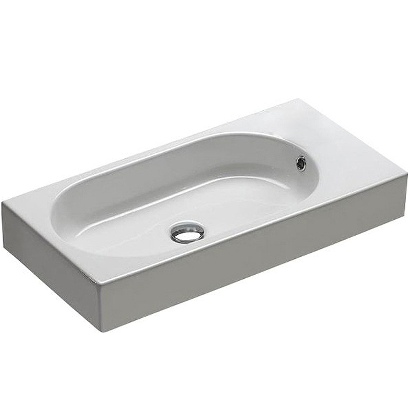 Раковина Hatria Area 70 L Y0W901 Белая от магазина ЛесКонПром.ру