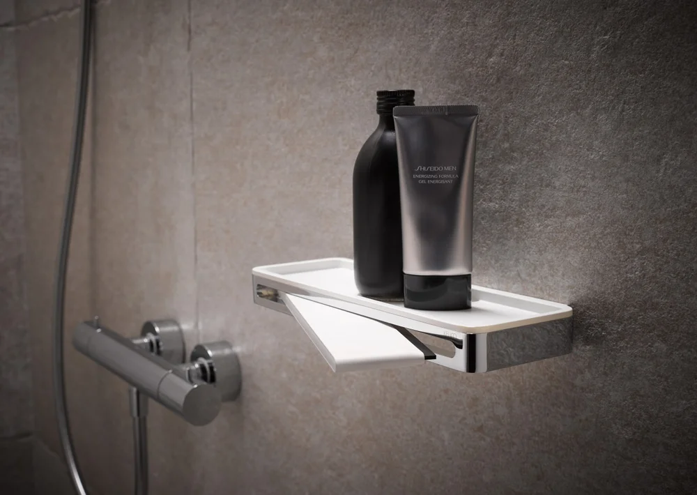 Полка Keuco Plan 14959 хром, белая от магазина ЛесКонПром.ру