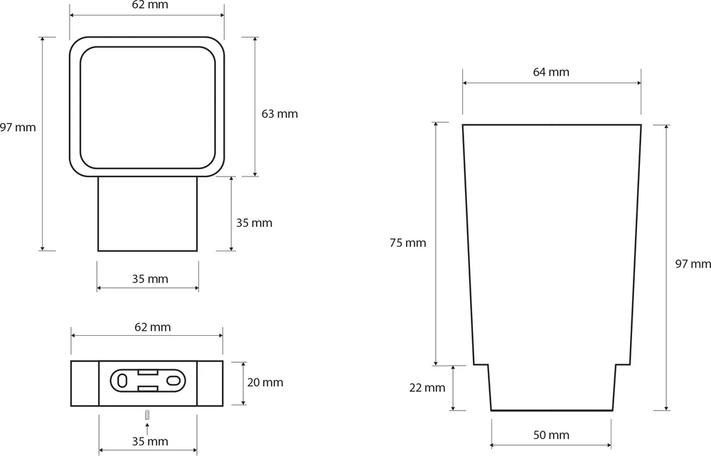 Стакан Bemeta Nero 135011010 от магазина ЛесКонПром.ру