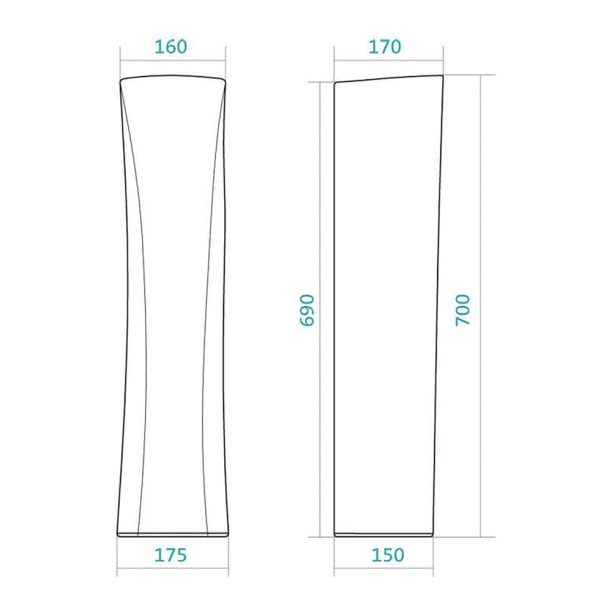 Пьедестал для раковины Santek Бриз от магазина ЛесКонПром.ру