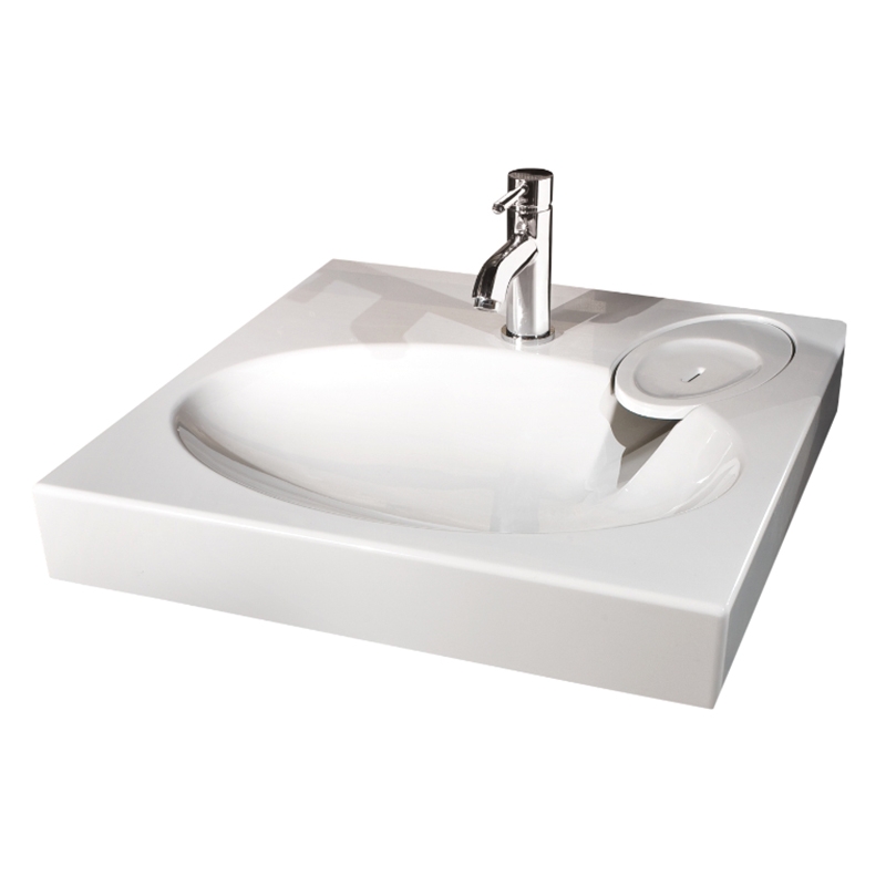 Раковина PAA Claro 60x60 Icla на стиральную машину Белая от магазина ЛесКонПром.ру