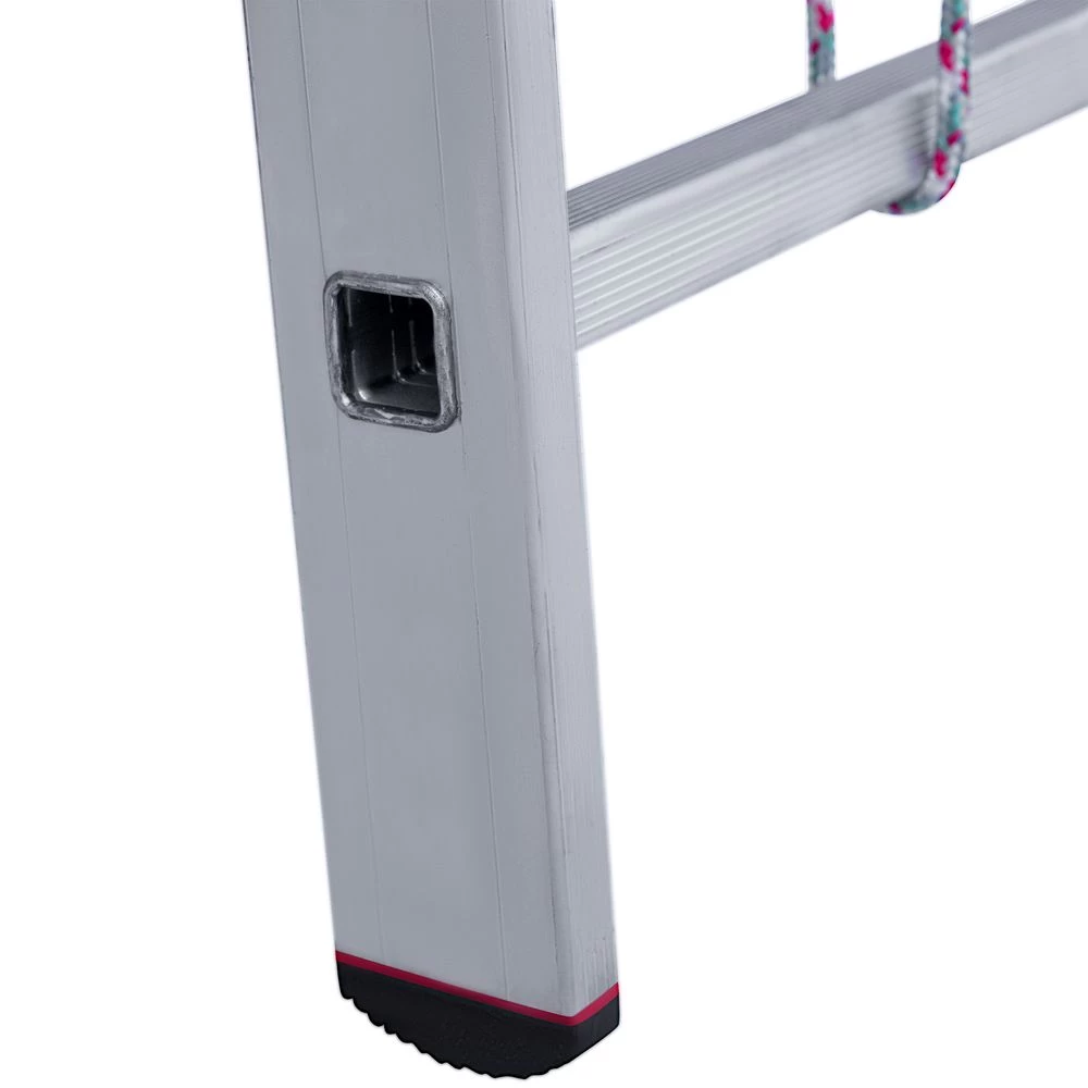 Лестница алюминиевая двухсекционная индустриальная с тросом Новая Высота 2х14 арт. 5240214 от магазина ЛесКонПром.ру