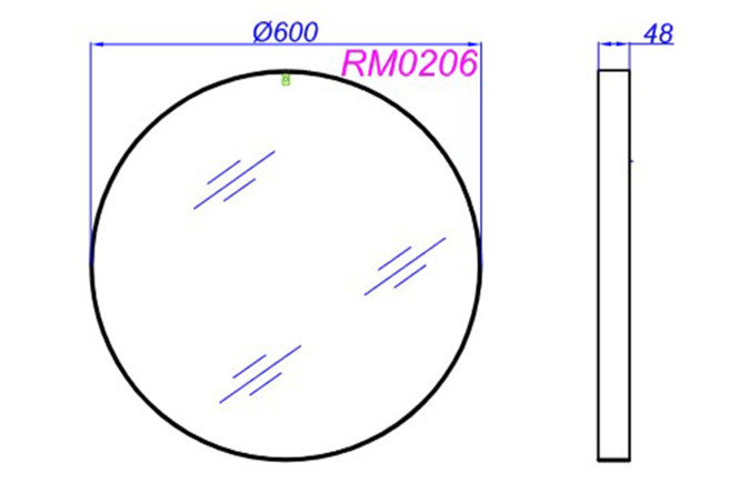 Зеркало AQWELLA RM0206 80364729 от магазина ЛесКонПром.ру