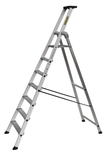 Стремянка алюминиевая лакированная профессиональная Centaure 7 ступеней EXPERT 54 (арт.429207) от магазина ЛесКонПром.ру