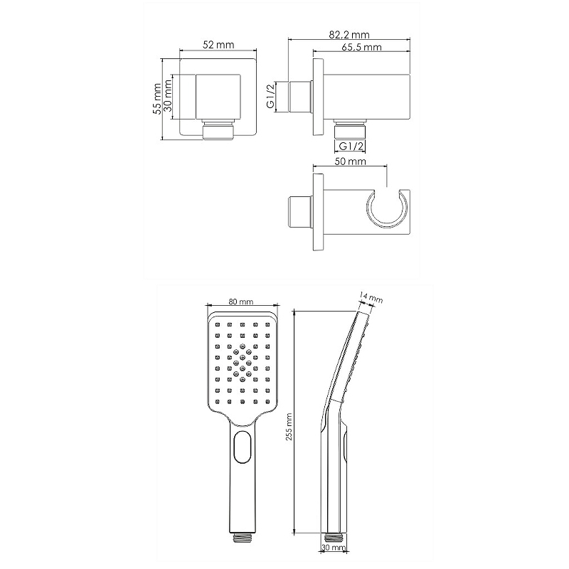 Душевая система WasserKRAFT A175571 Золото матовое от магазина ЛесКонПром.ру