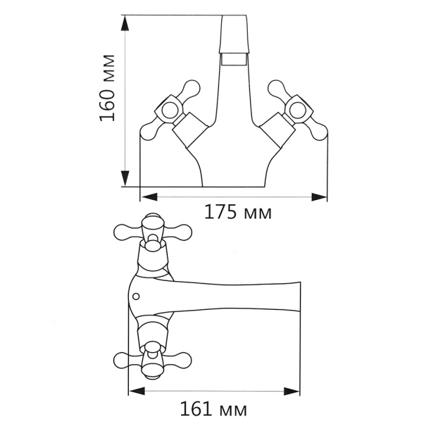 Смеситель для раковины FLUMEN Werra от магазина ЛесКонПром.ру