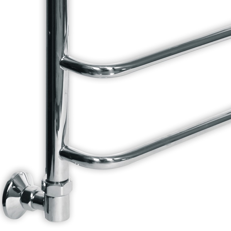 Водяной полотенцесушитель Ника Quadro Л90 60x40 Хром от магазина ЛесКонПром.ру