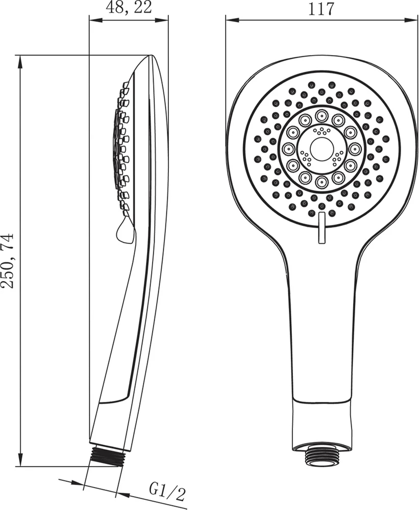 Душевая лейка Lemark LM0815CGreen от магазина ЛесКонПром.ру