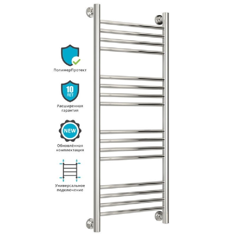 Водяной полотенцесушитель Сунержа Богема+ 1000х500 Хром от магазина ЛесКонПром.ру