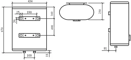 Накопительный водонагреватель Thermex Double 50 электрический от магазина ЛесКонПром.ру