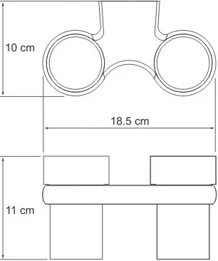Стакан Wasserkraft Berkel K-6828D двойной от магазина ЛесКонПром.ру