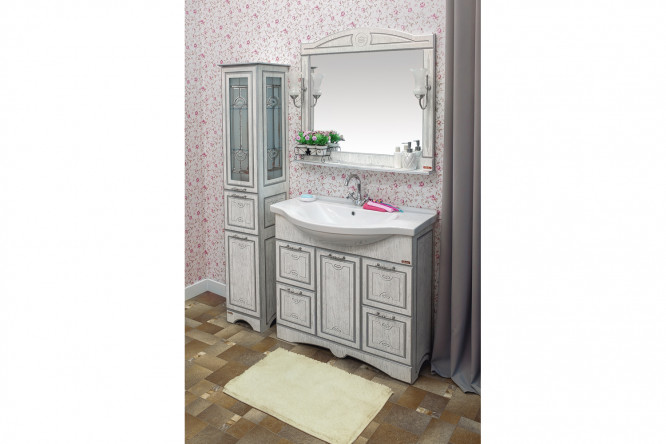 Зеркало с полкой Sanflor Адель 80353297 от магазина ЛесКонПром.ру