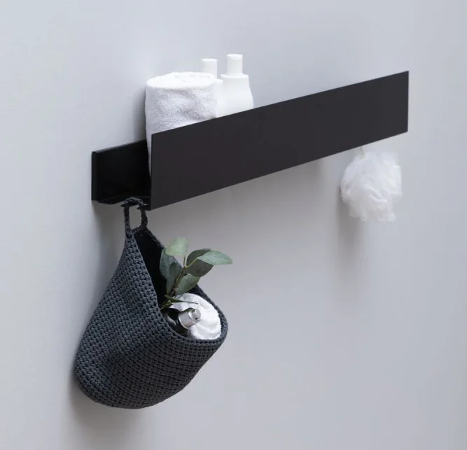 Полка Aquanet Магнум 302222 черная матовая от магазина ЛесКонПром.ру