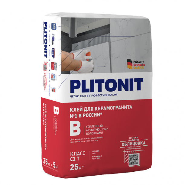 Клей для плитки C1T PLITONIT В 25 кг от магазина ЛесКонПром.ру