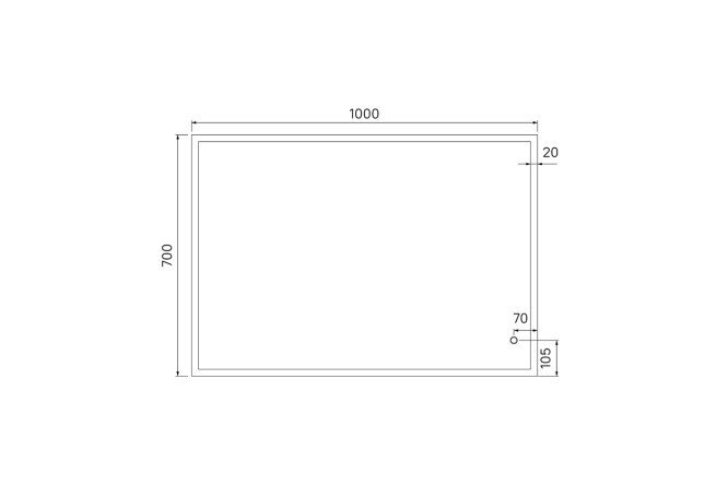 Зеркало IDDIS Brick 80534430 от магазина ЛесКонПром.ру
