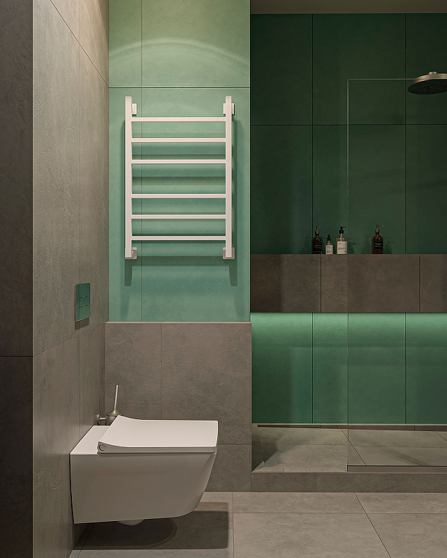 Водяной полотенцесушитель EWRIKA Деметра LP 80х50 Белый от магазина ЛесКонПром.ру