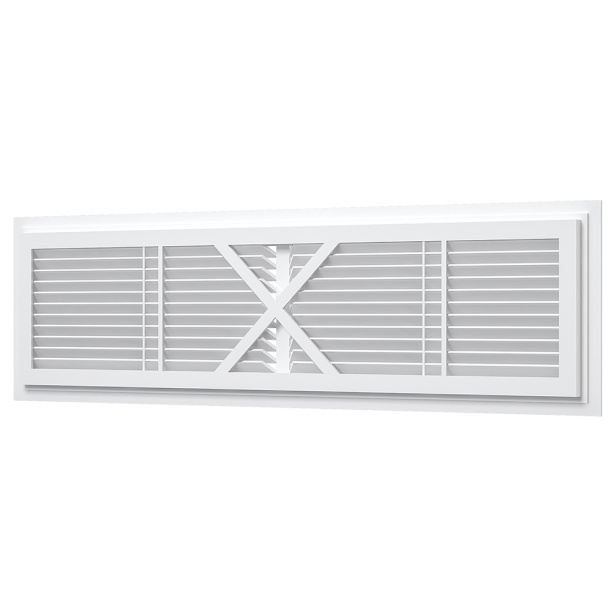 Вентиляционная решетка ERA 455х133 мм переточная белая от магазина ЛесКонПром.ру