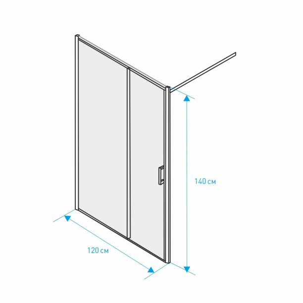 Ширма для ванны FLUMEN DESIGN Ola 140х120 см от магазина ЛесКонПром.ру