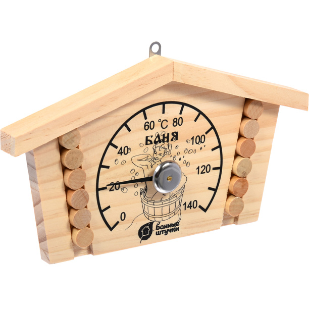 Термометр для бани Избушка от магазина ЛесКонПром.ру