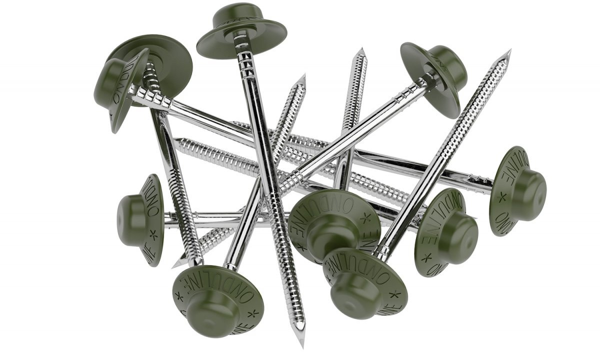 Гвоздь кровельный Ондулин 3х75 зеленый, 100 шт от магазина ЛесКонПром.ру