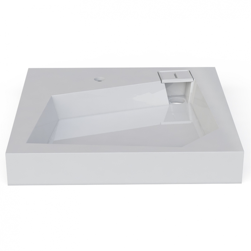 Раковина Altasan Quadro 60x60 UPP60QUADROs на стиральную машину Белая от магазина ЛесКонПром.ру